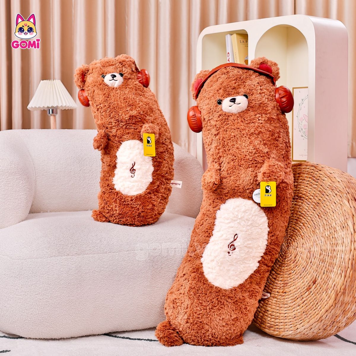 Gấu Bông Bộ Thú Đeo Tai Nghe