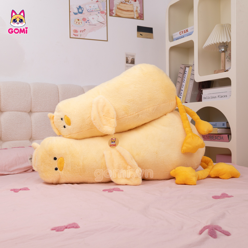 Gấu Bông Gối Ôm Dài Gà Vàng