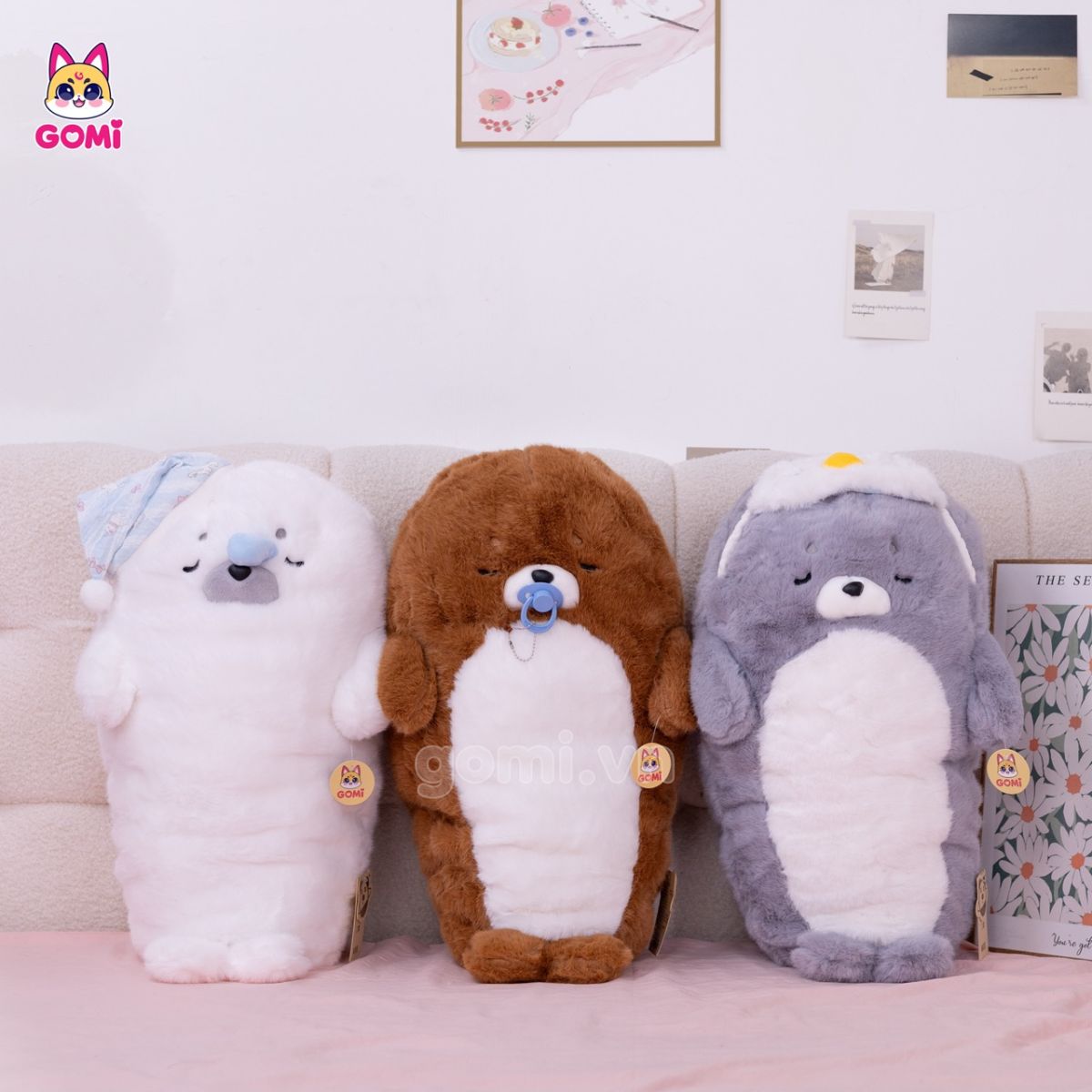 Gấu Bông Gối Ôm Hải Cẩu Em Bé