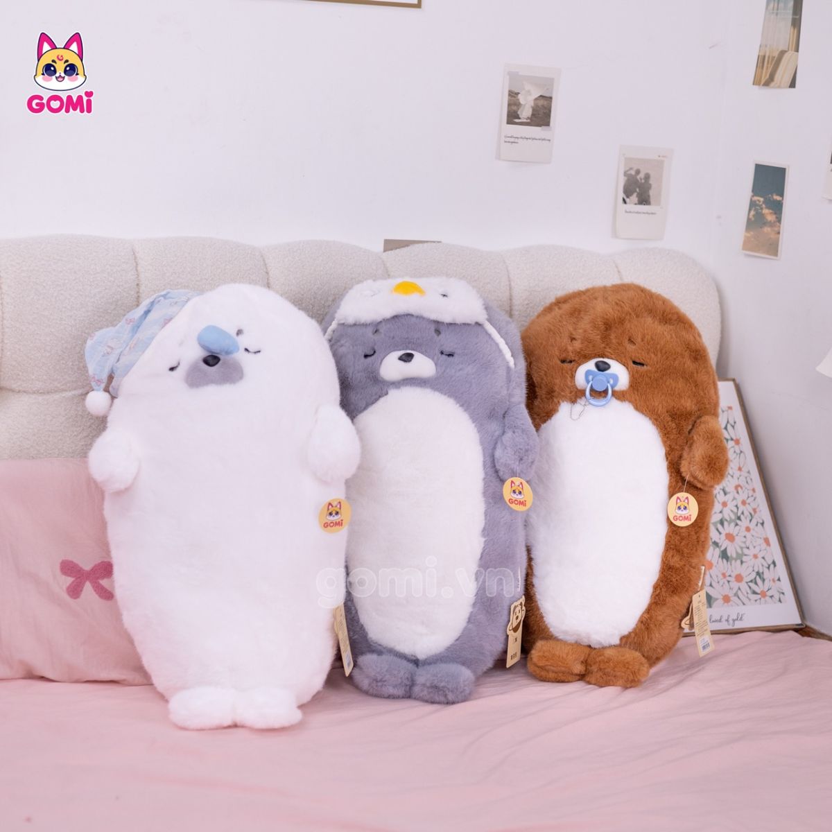 Gấu Bông Gối Ôm Hải Cẩu Em Bé