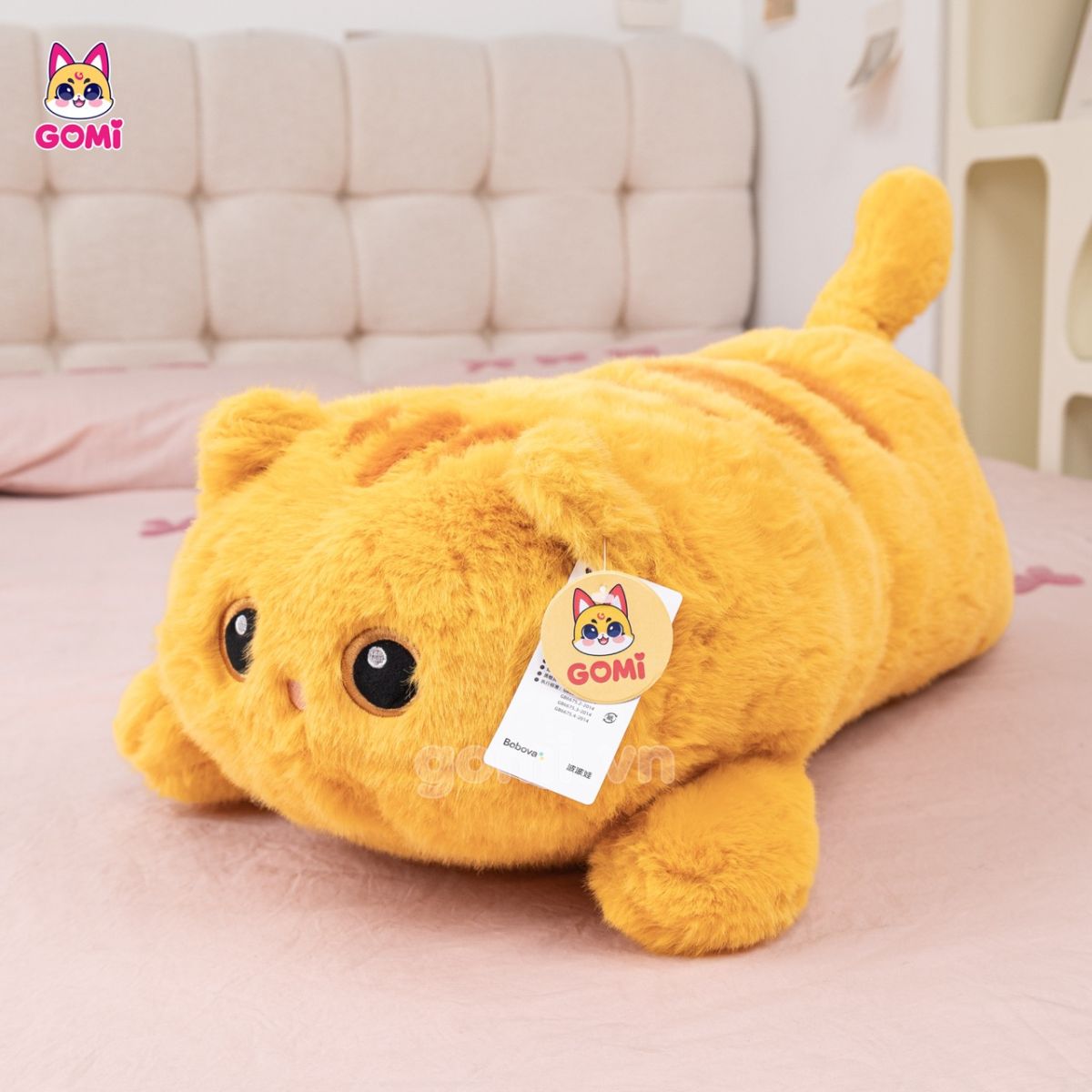 Gấu Bông Gối Ôm Mèo Nằm