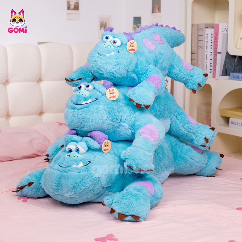Gấu Bông Gối Ôm Quái Vật Sulley Nằm