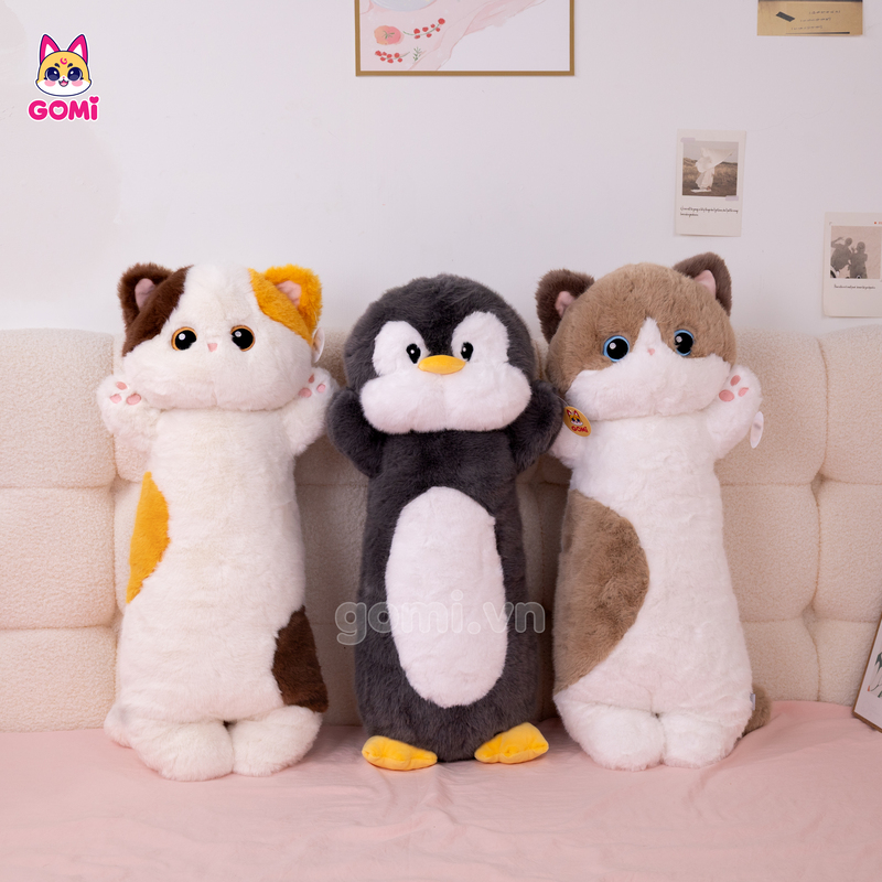 Gấu Bông Gối Ôm Thú Đứng Giơ Tay