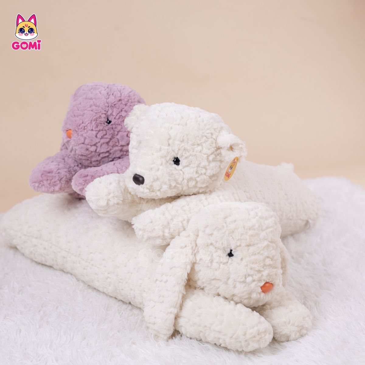 Gấu Bông Gối Ôm Thú Nằm Dài