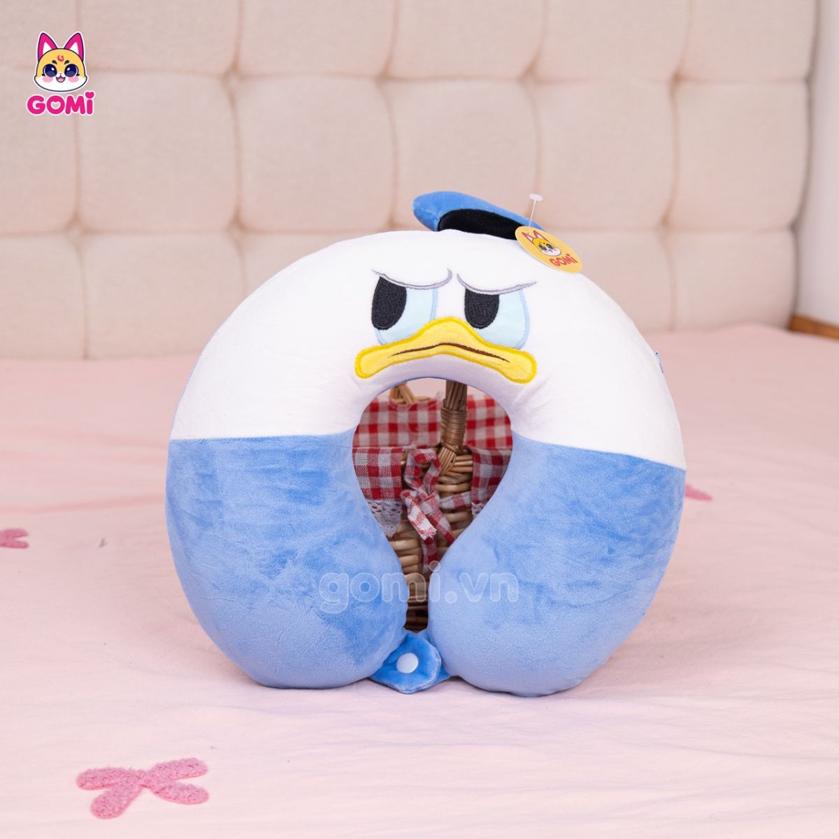 Gối Cổ Cao Su Non Vịt Donald