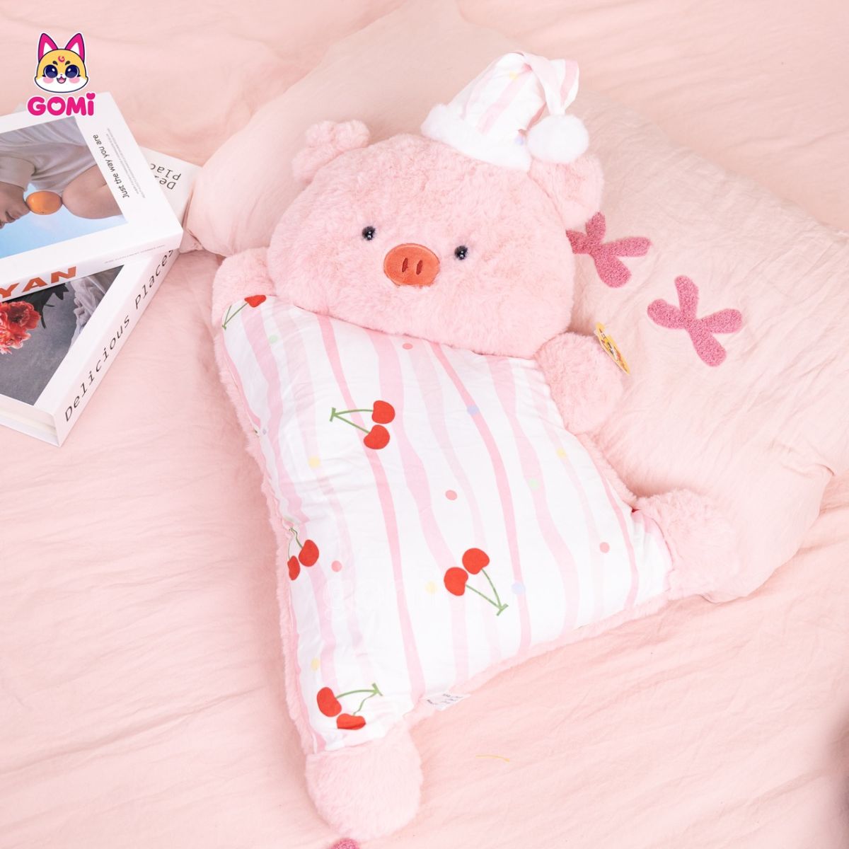 Gấu Bông Bộ Gối Tựa Thú Giơ Chân