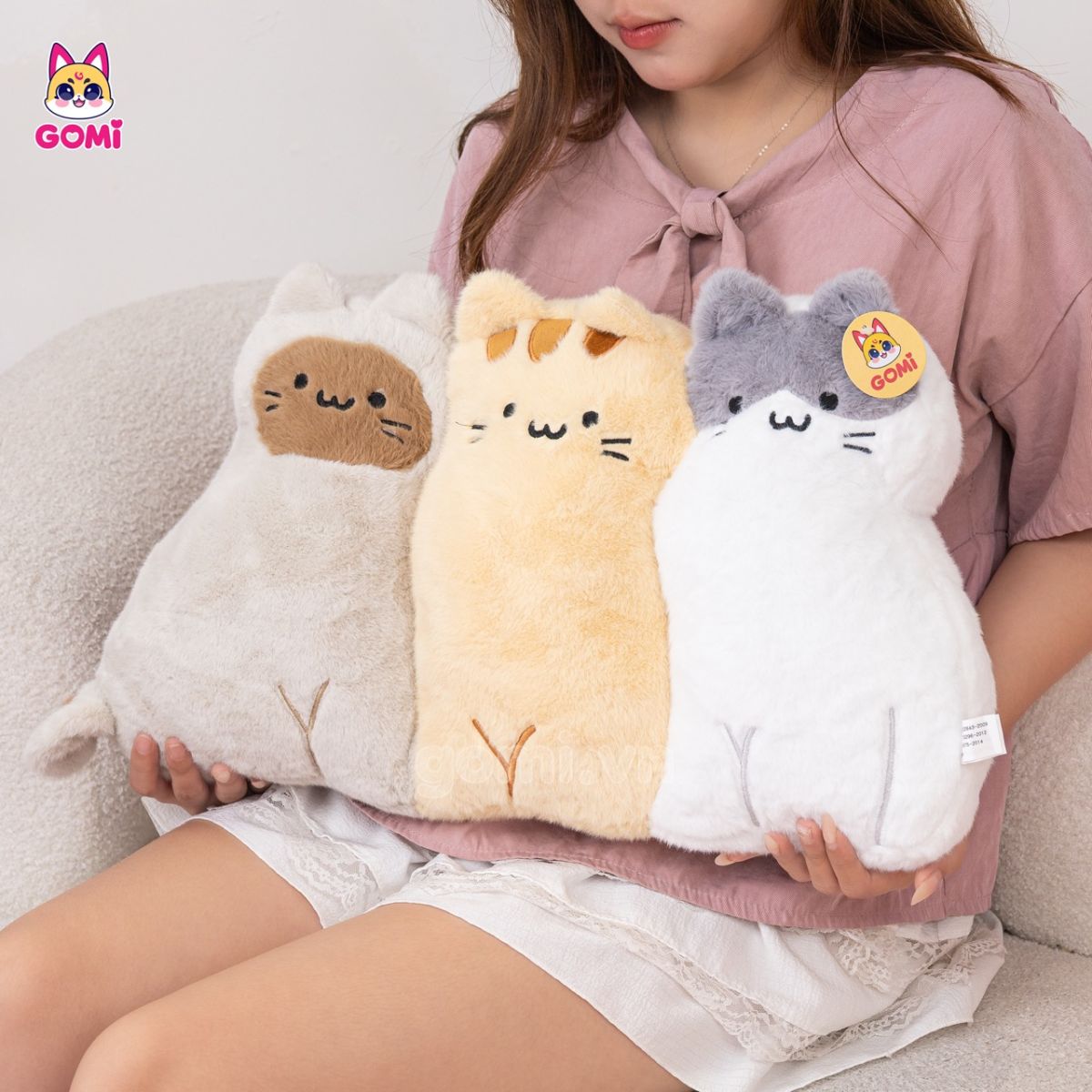 Gấu Bông Gối Tựa Bộ 3