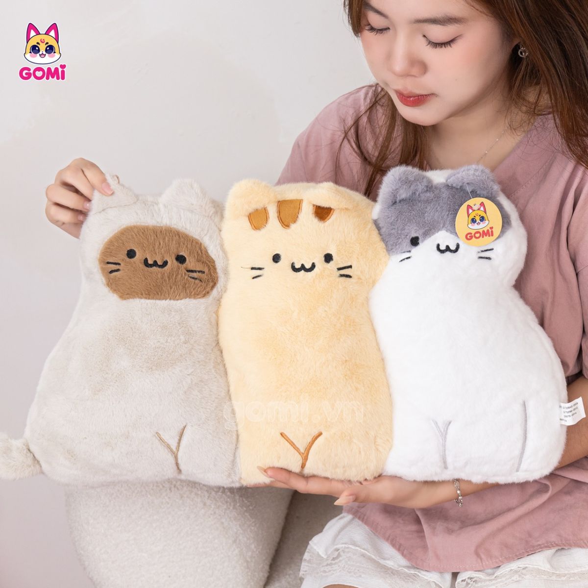 Gấu Bông Gối Tựa Bộ 3