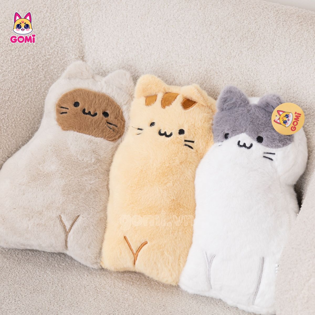 Gấu Bông Gối Tựa Bộ 3