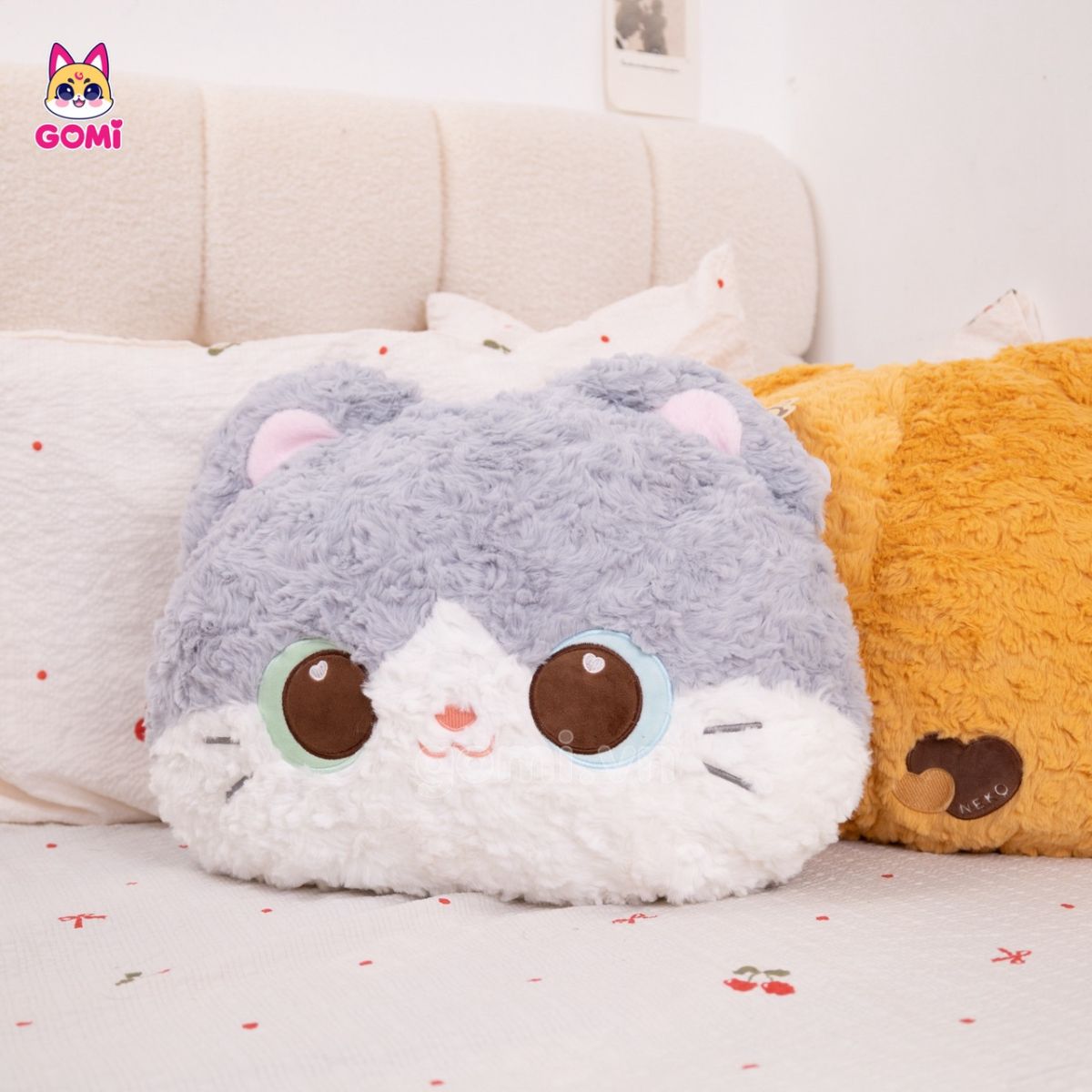 Gấu Bông Gối Tựa Mèo Tròn