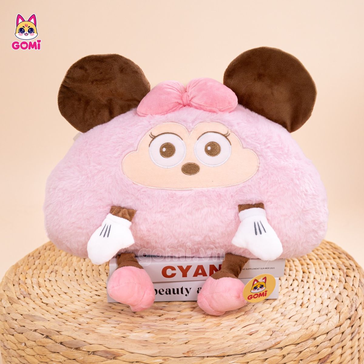 Gấu Bông Gối Tựa Minnie