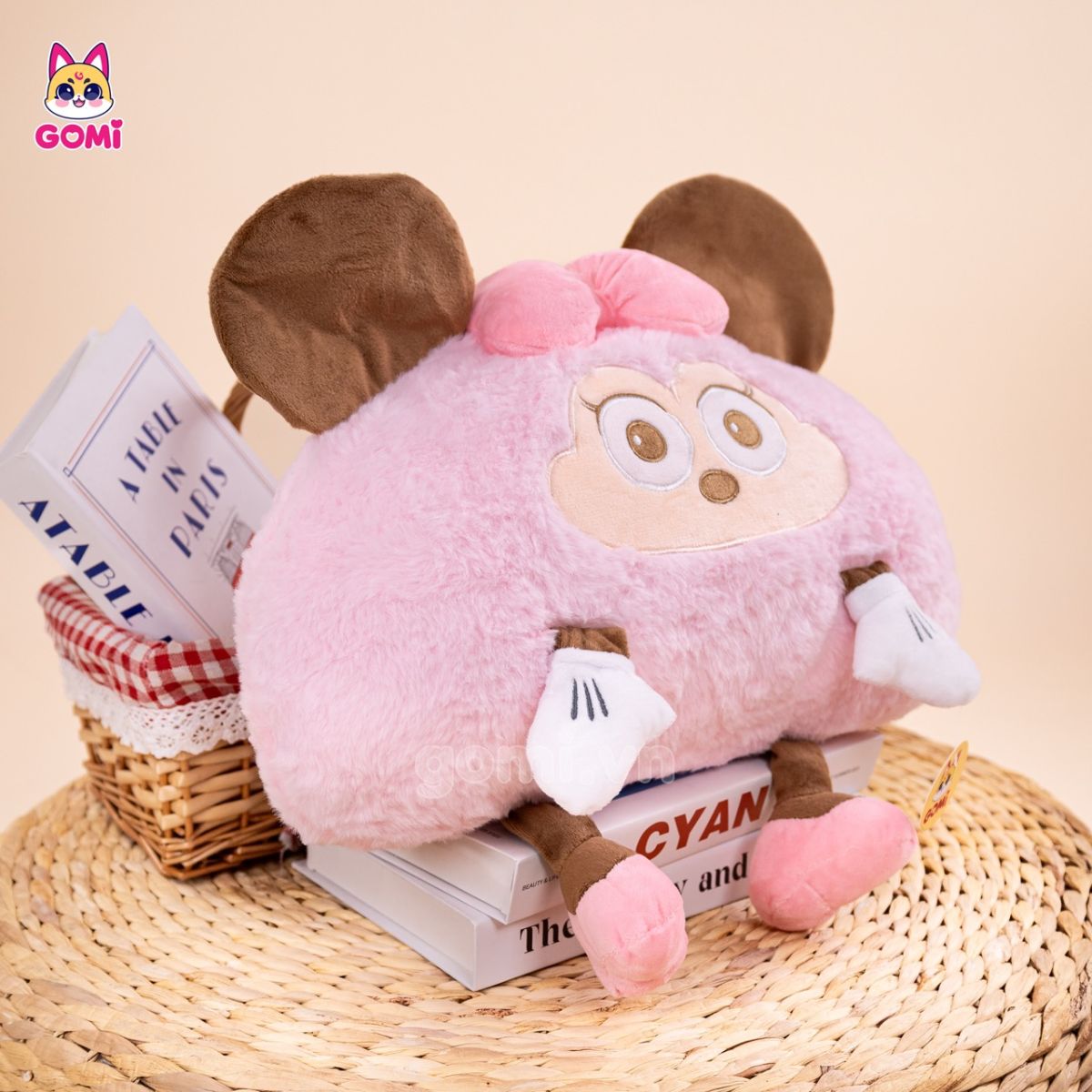 Gấu Bông Gối Tựa Minnie