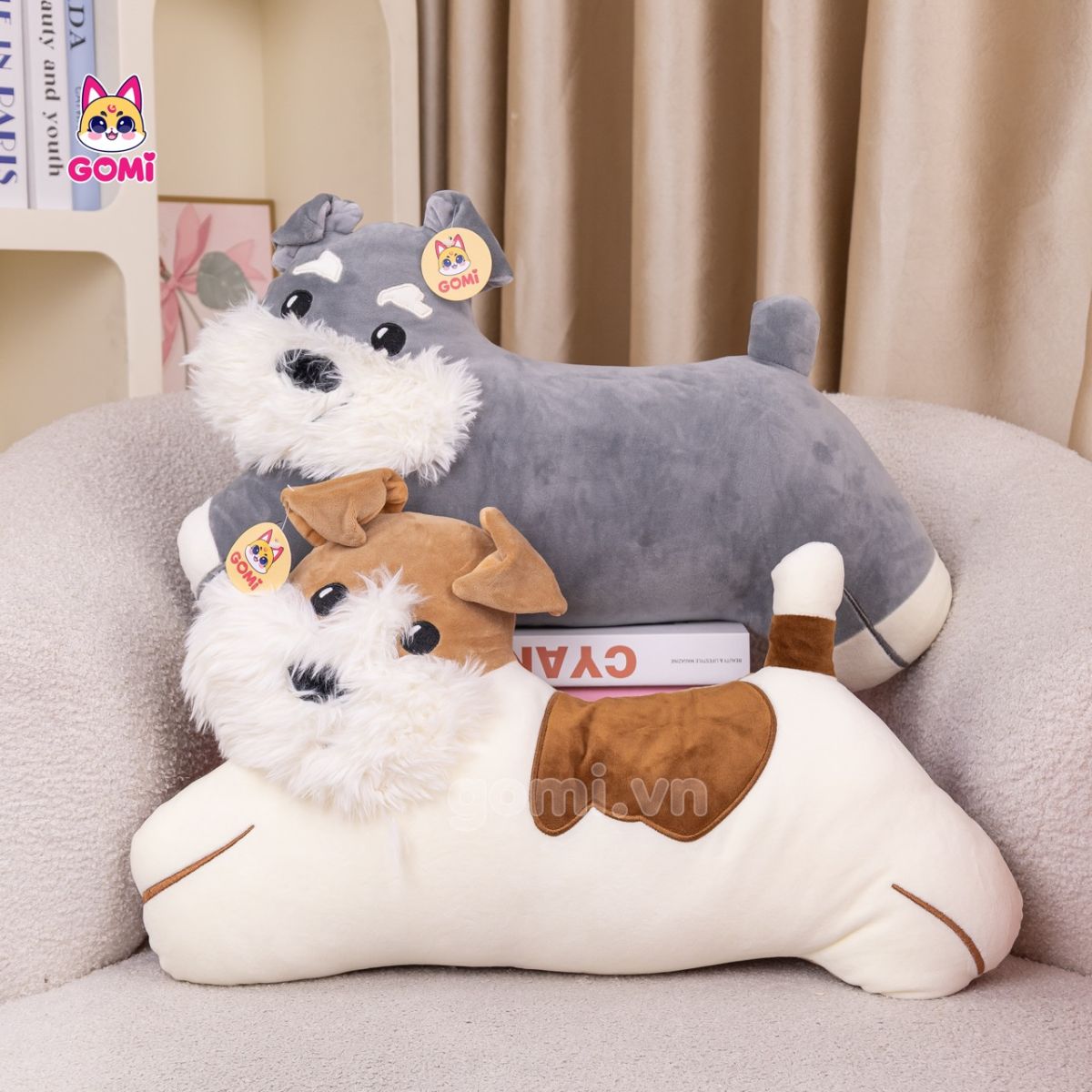 Gấu Bông Gối Chó Tựa