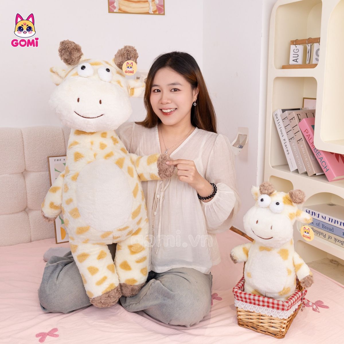 Gấu Bông Hươu Cao Cổ Mắt Lồi