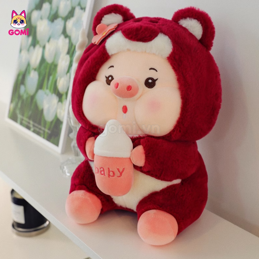 Heo Lotso Ôm Bình Sữa