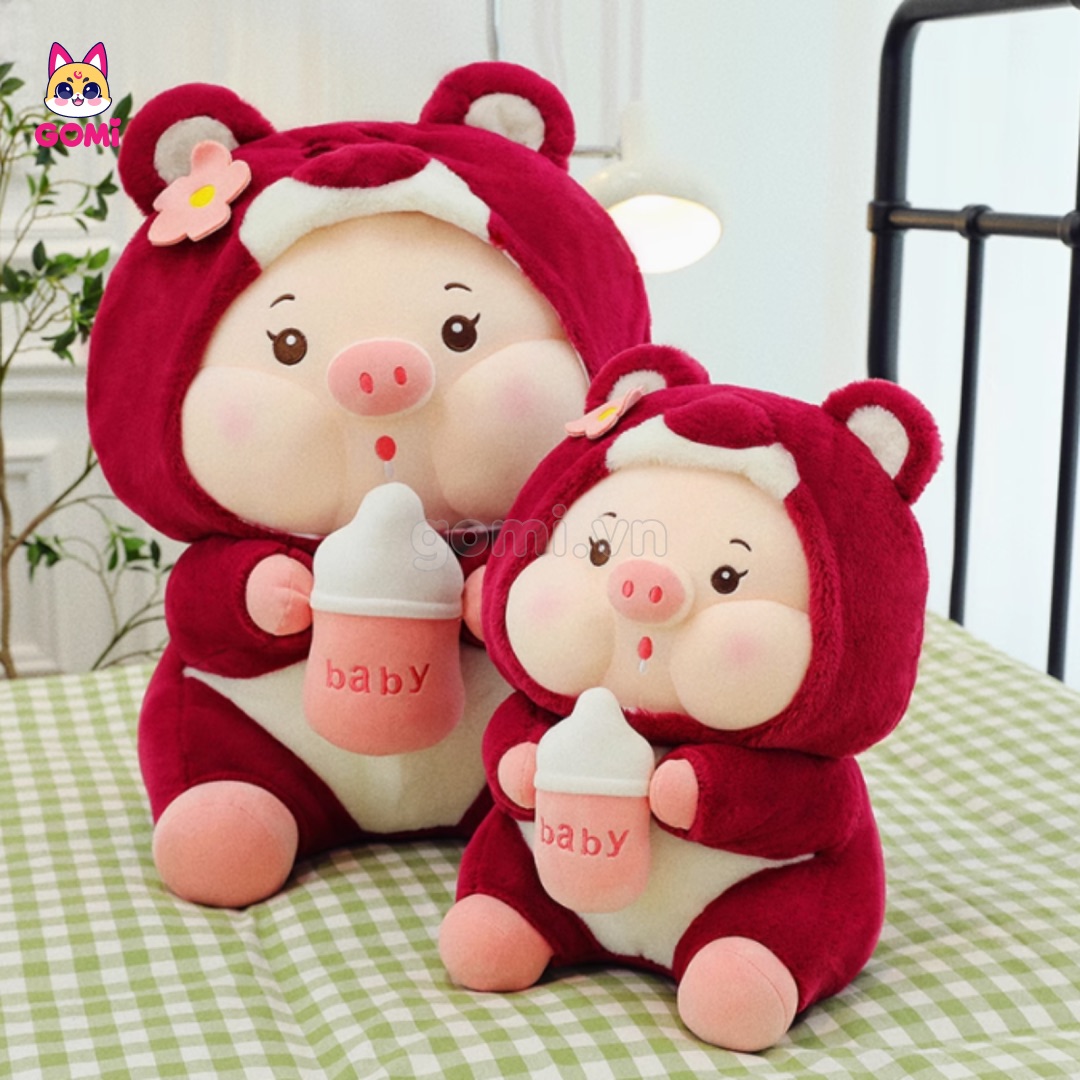 Heo Lotso Ôm Bình Sữa