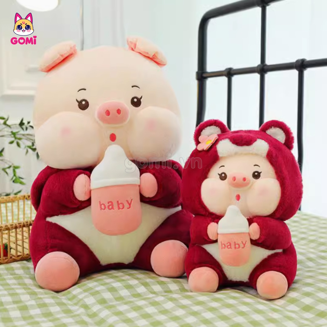 Heo Lotso Ôm Bình Sữa