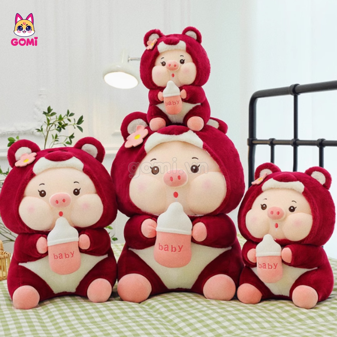 Heo Lotso Ôm Bình Sữa