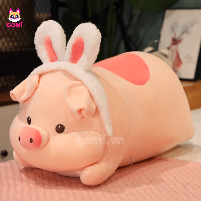 Gấu Bông Heo Nằm Tai Thú