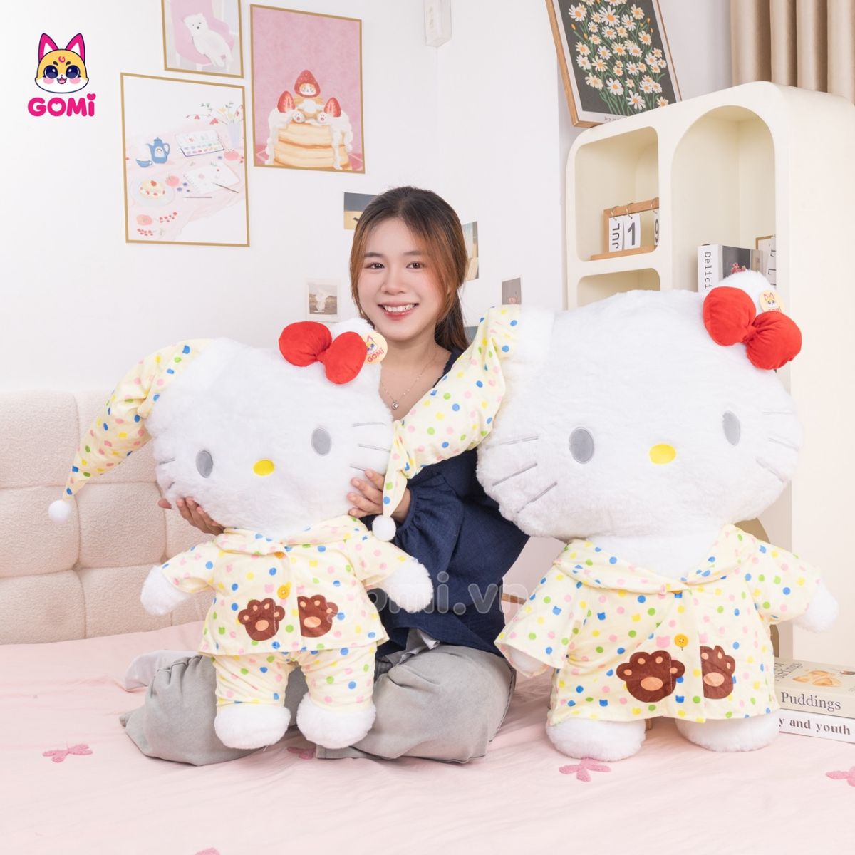 Gấu Bông Kitty Bộ Đồ Ngủ
