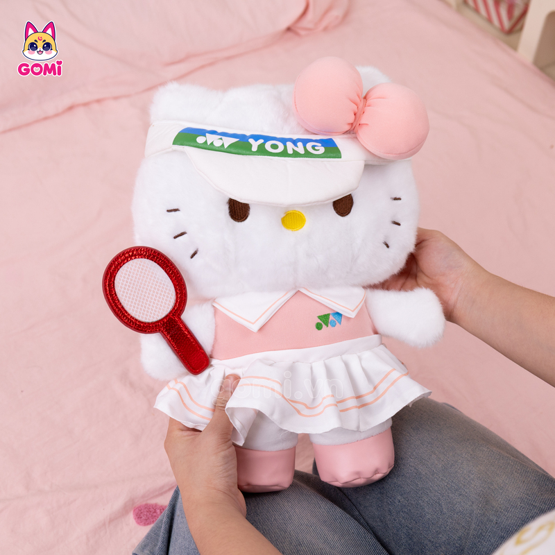 Gấu Bông Kitty Váy Cầu Lông