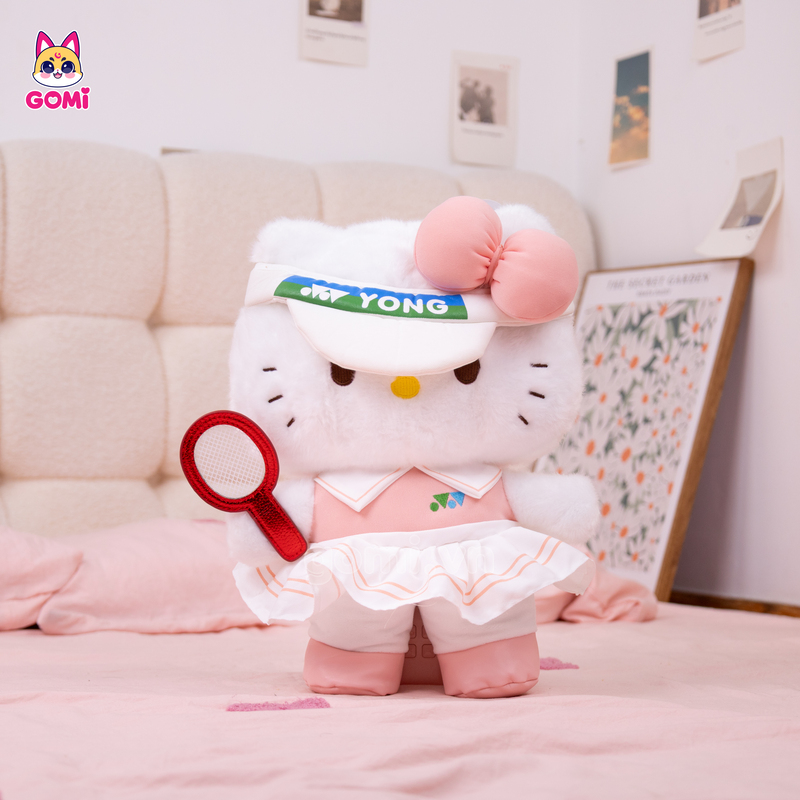Gấu Bông Kitty Váy Cầu Lông
