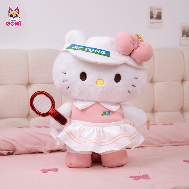 Gấu Bông Kitty Váy Cầu Lông