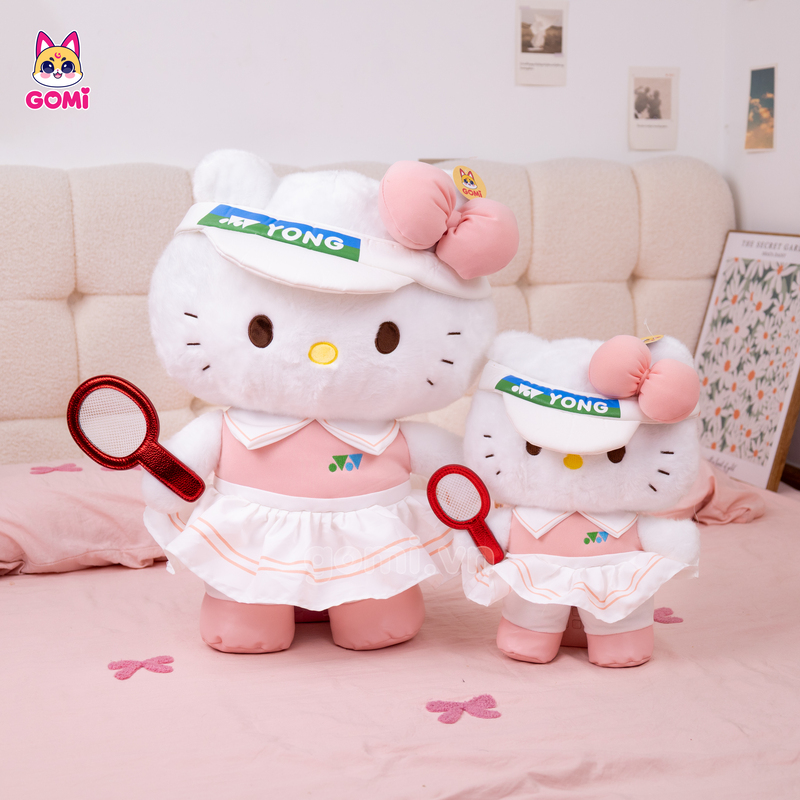 Gấu Bông Kitty Váy Cầu Lông