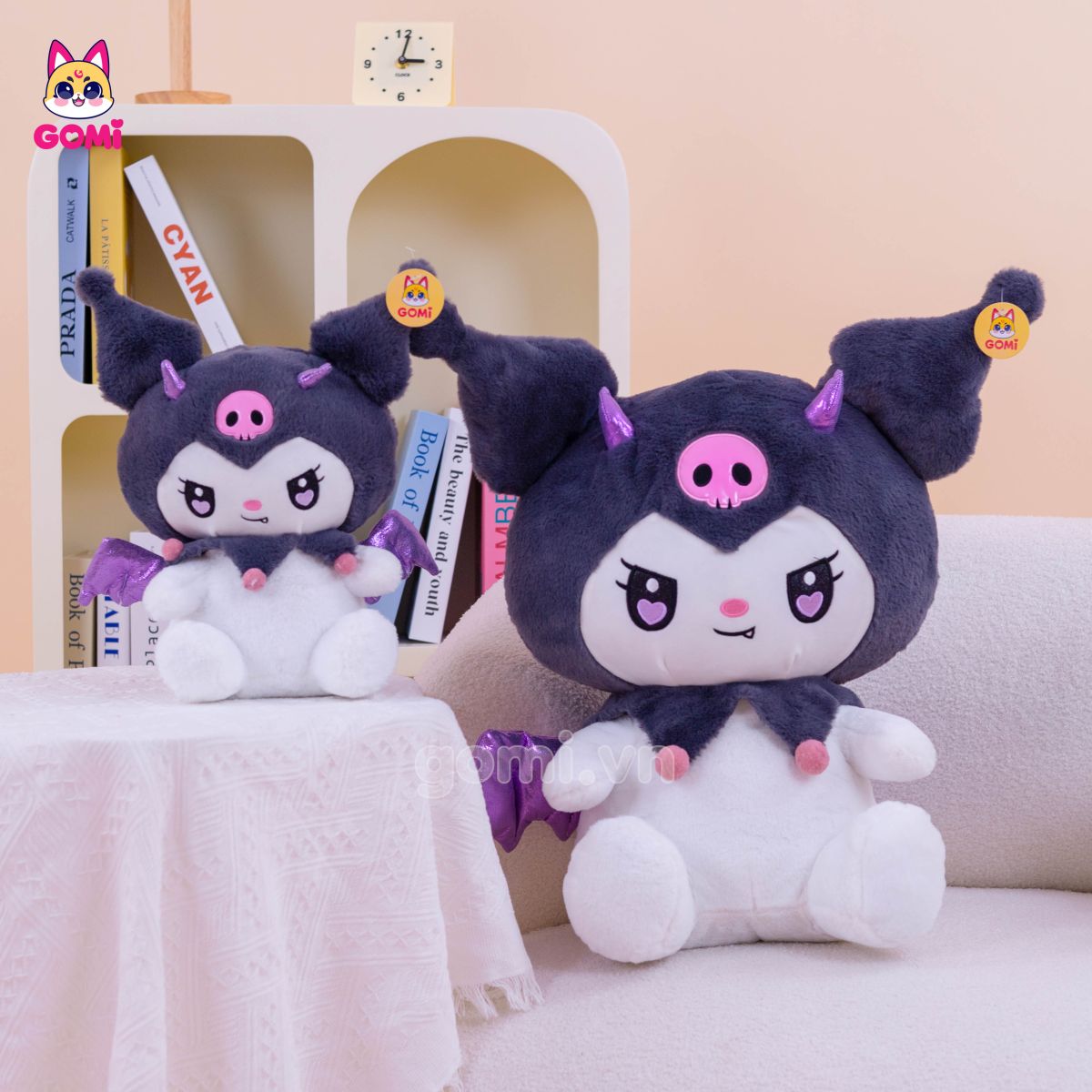 Gấu Bông Kuromi Cánh Tím