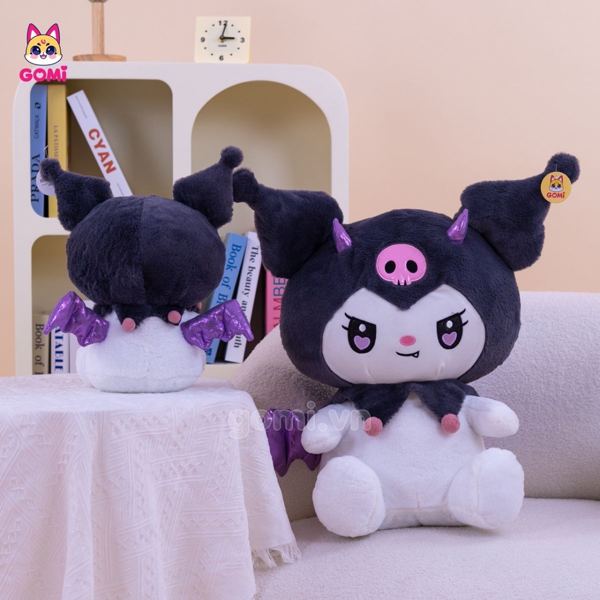 Gấu Bông Kuromi Cánh Tím