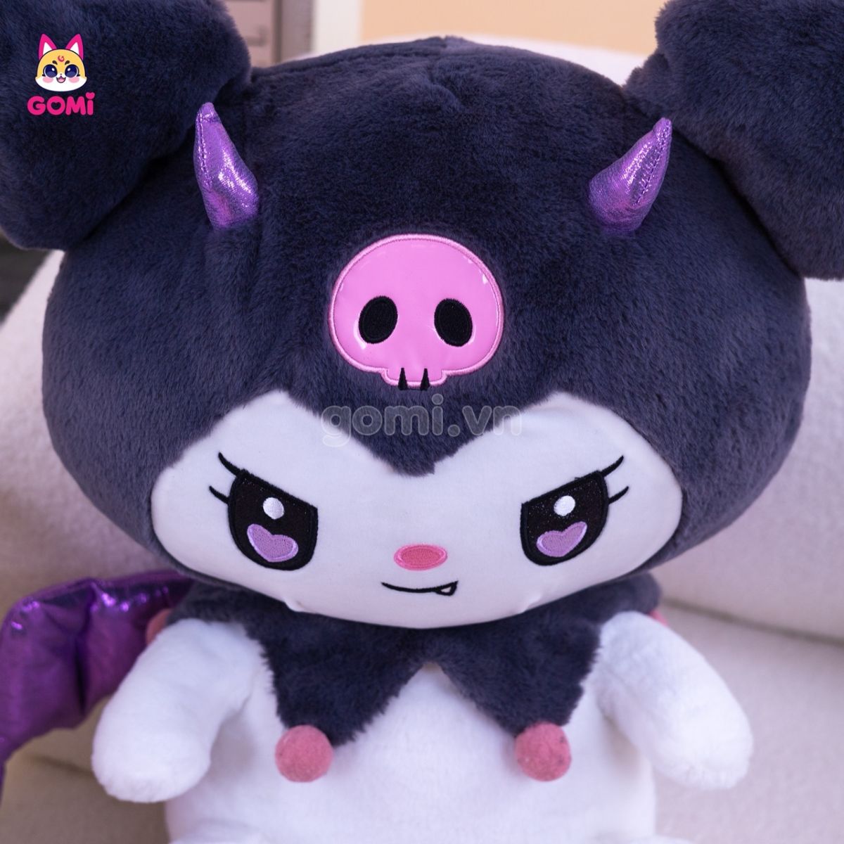 Gấu Bông Kuromi Cánh Tím