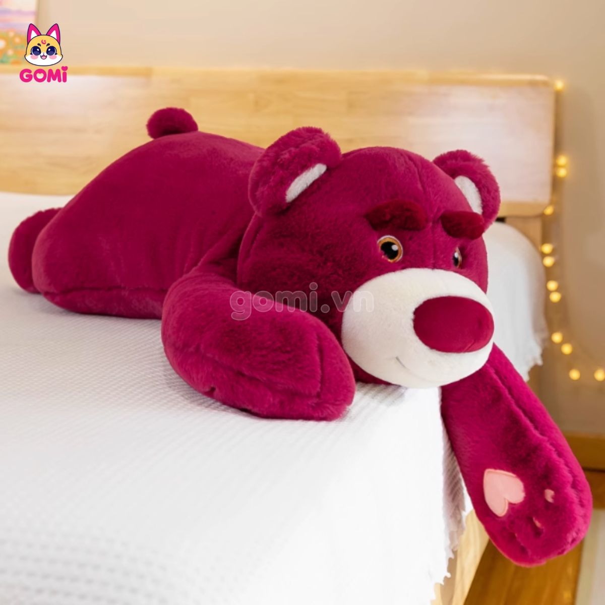 Gấu Bông Lotso Đỏ Nằm