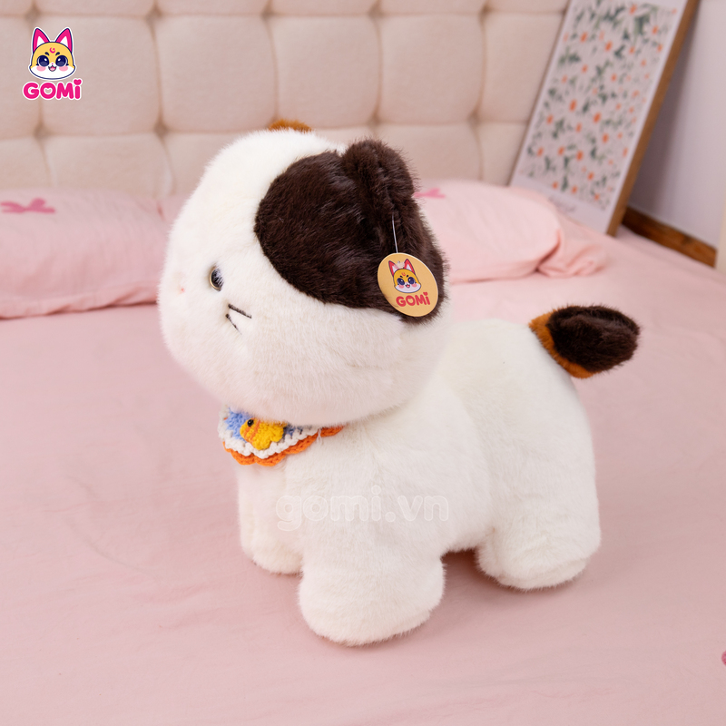 Gấu Bông Mèo Đeo Yếm Cá