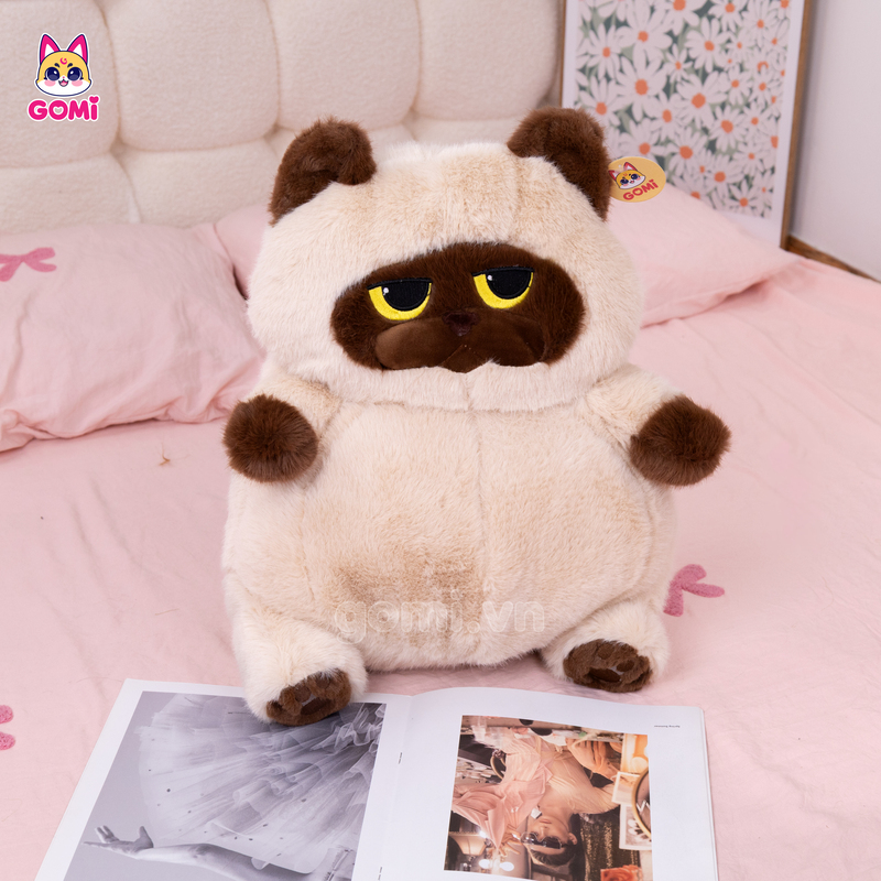 Gấu Bông Mèo Bụng To Ngồi