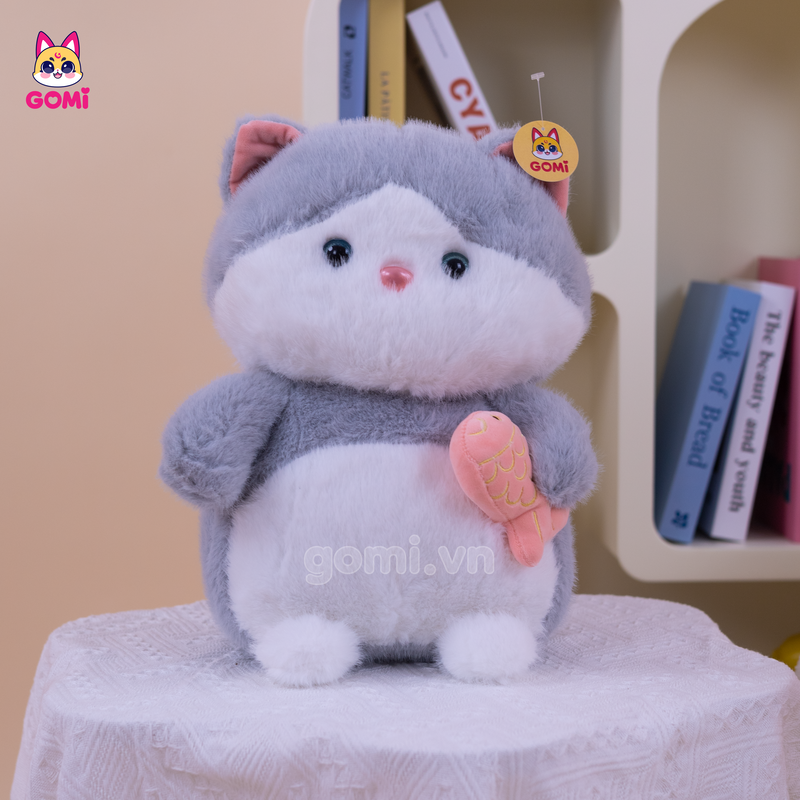 Gấu Bông Mèo Cầm Cá