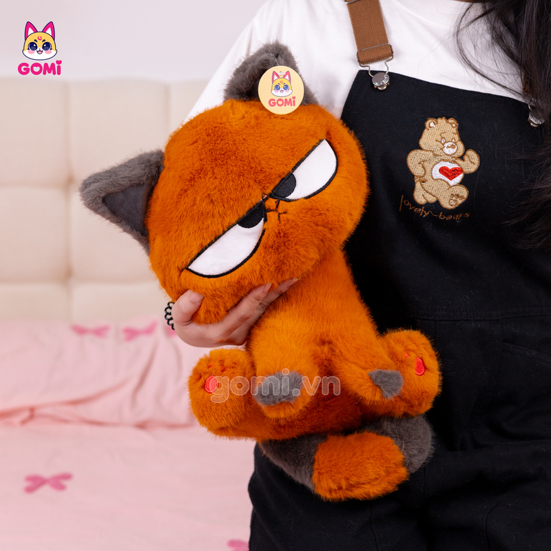 Gấu Bông Mèo Cam Mắt Liếc