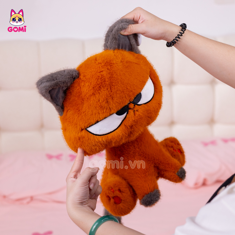 Gấu Bông Mèo Cam Mắt Liếc