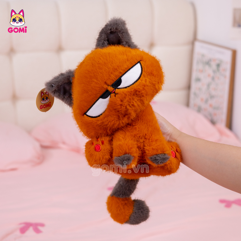 Gấu Bông Mèo Cam Mắt Liếc