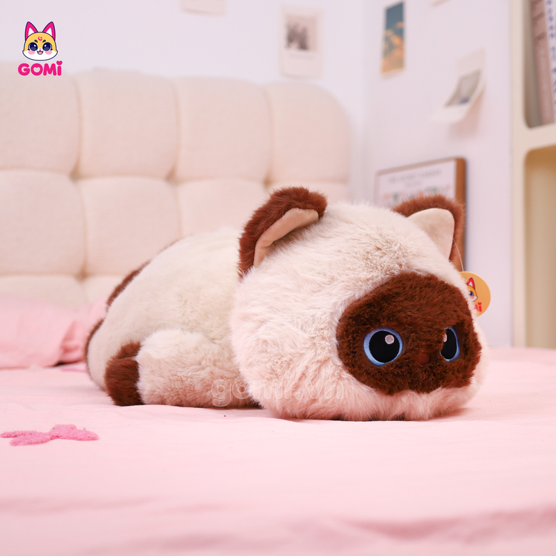 Gấu Bông Mèo Nằm Lông Xù