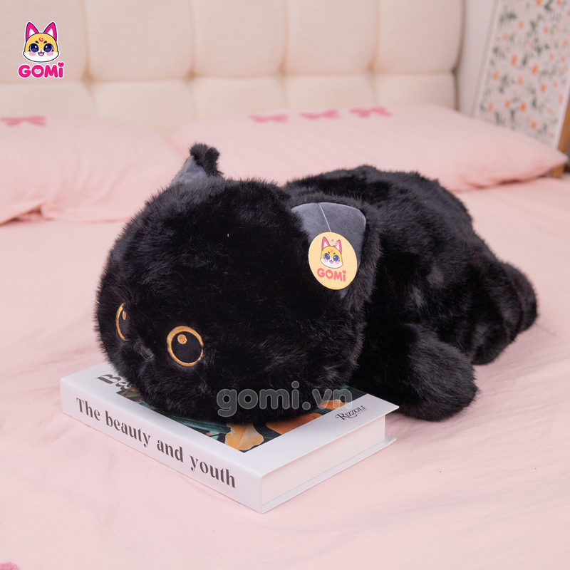 Gấu Bông Mèo Nằm Lông Xù