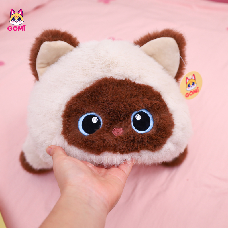 Gấu Bông Mèo Nằm Lông Xù