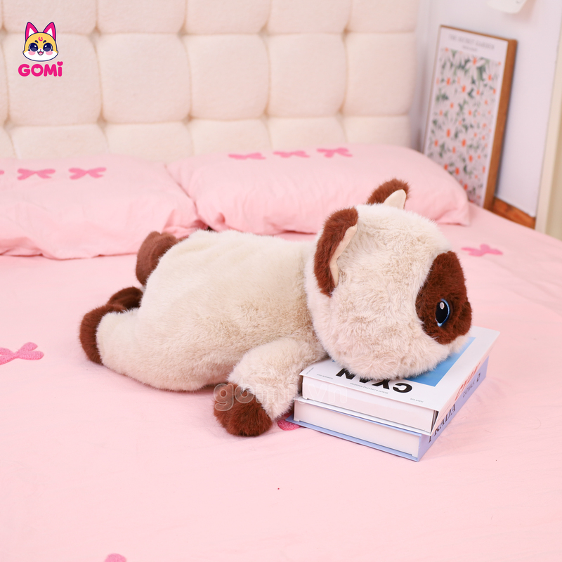 Gấu Bông Mèo Nằm Lông Xù