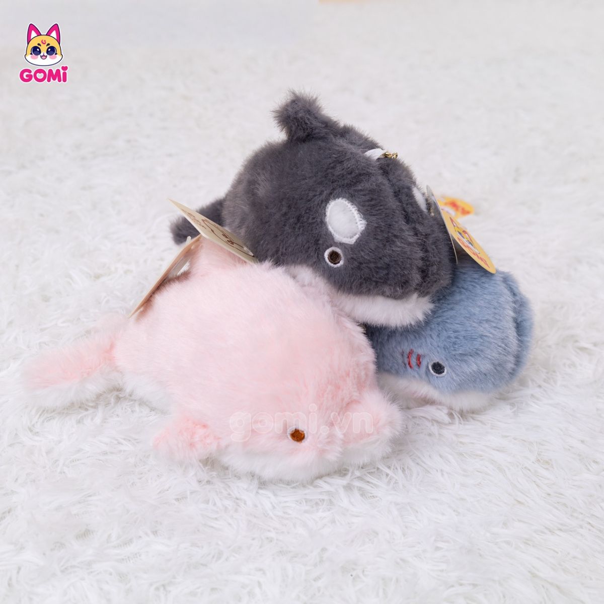 Móc Khoá Bộ 3 Cá Heo