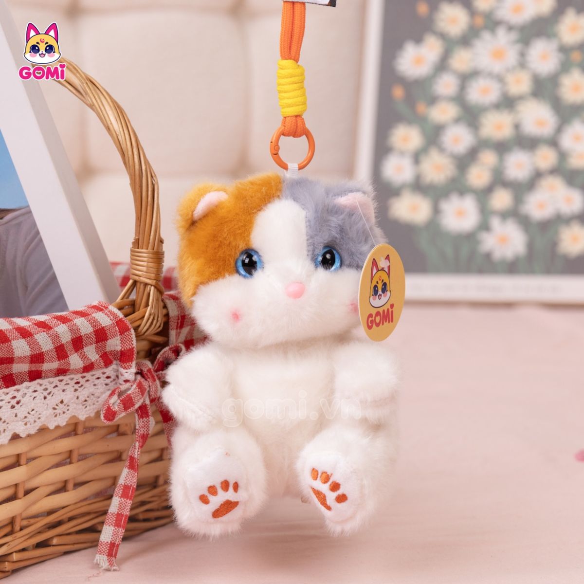 Móc Khoá Bộ 3 Mèo Nhí Ngồi