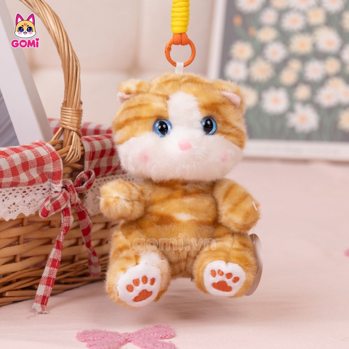 Móc Khoá Bộ 3 Mèo Nhí Ngồi