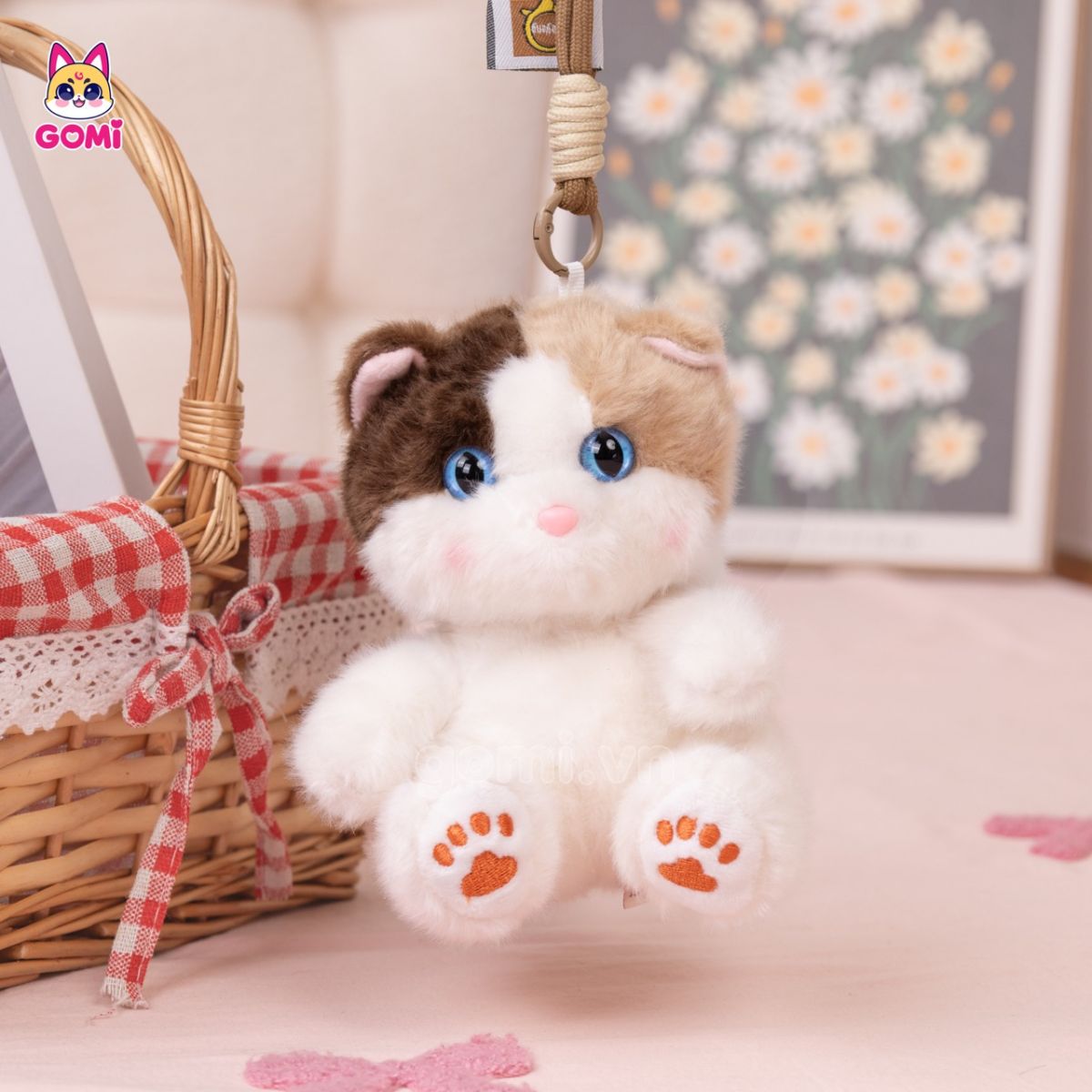 Móc Khoá Bộ 3 Mèo Nhí Ngồi