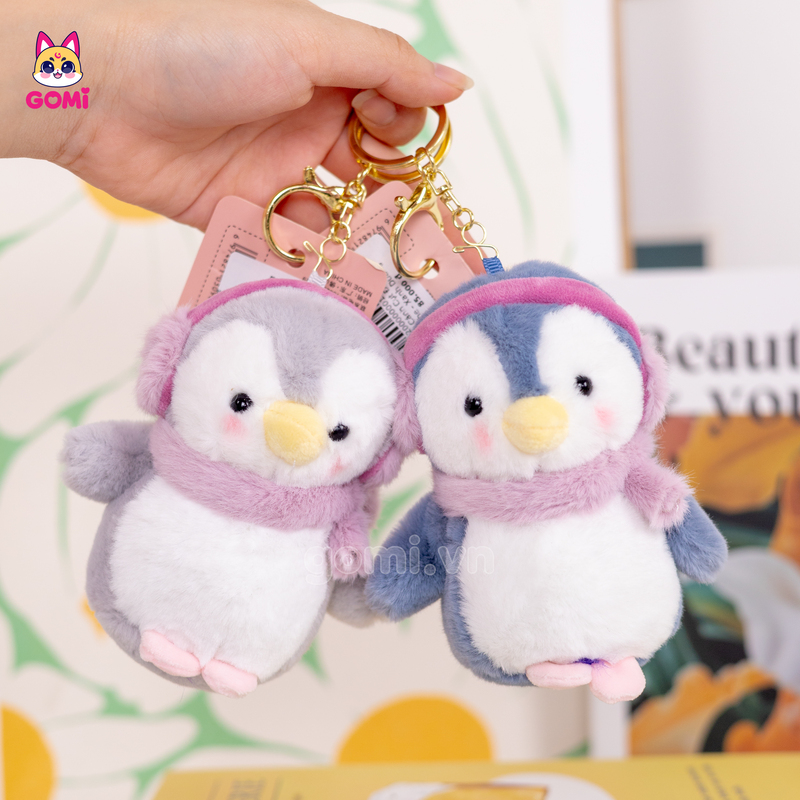 Móc Khóa Cánh Cụt Đeo Tai Nghe