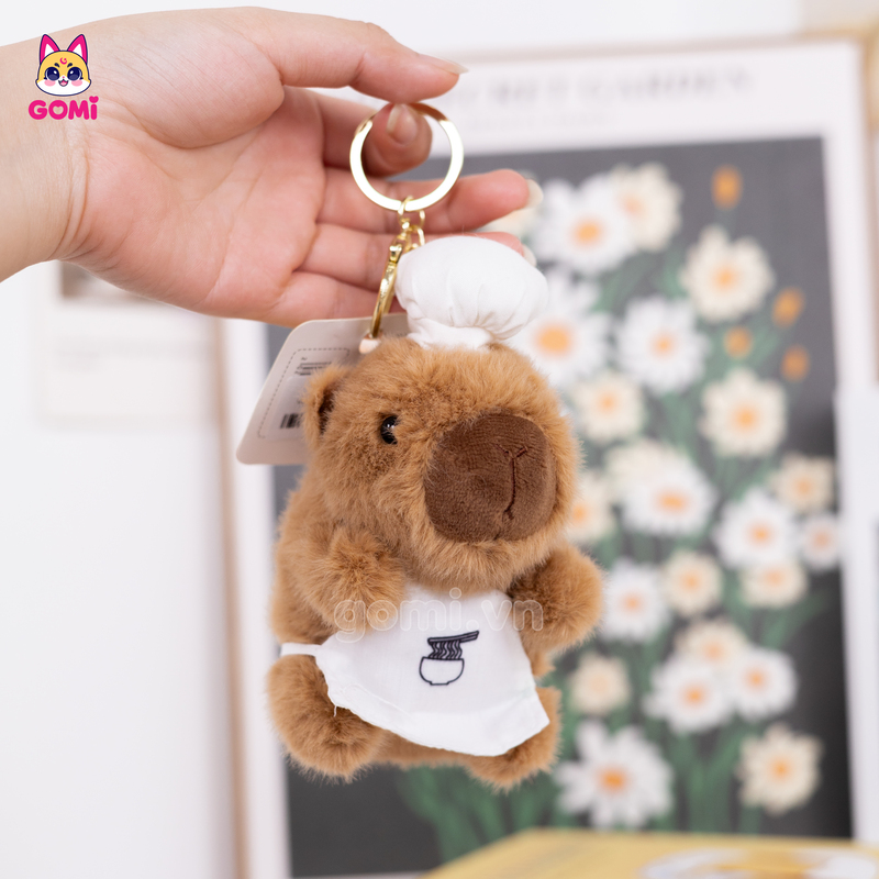 Móc Khóa Capybara Đầu Bếp
