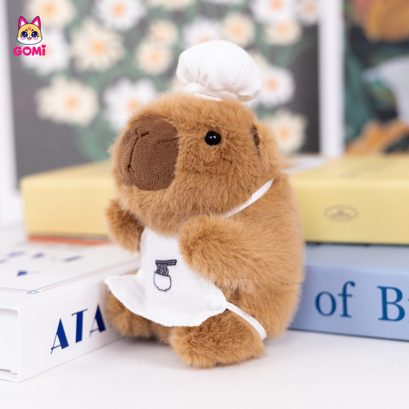 Móc Khóa Capybara Đầu Bếp
