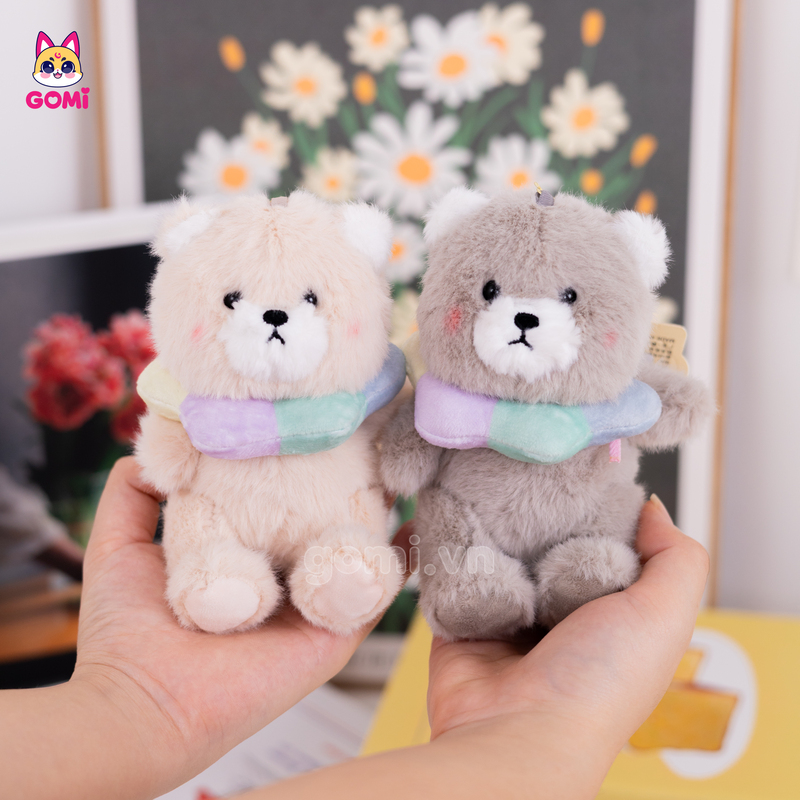 Móc Khóa Gấu Vòng Hoa